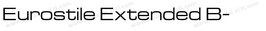 Eurostile Extended B字体转换